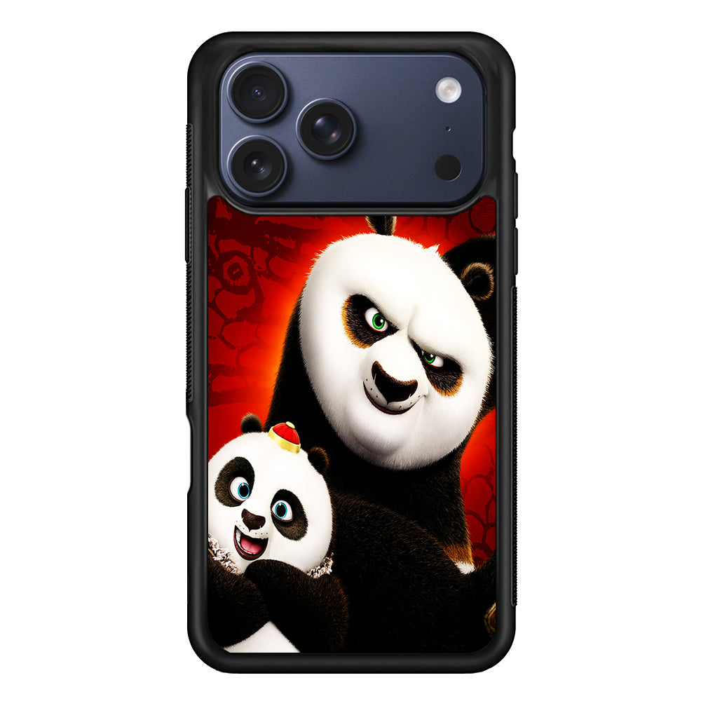 Kung Fu Panda With Baby Po iPhone 17 Pro Max Case | Slim Protective Cover for iPhone 17 Pro Max