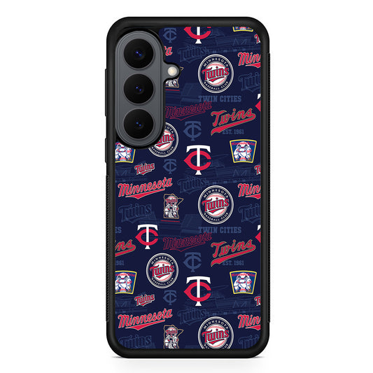 Minnesota Twins Pattern Samsung Galaxy S26 Plus Case | Slim Rubber Case for Samsung Galaxy S26 Plus