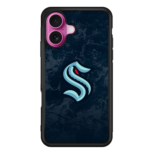 Seattle Kraken Logo iPhone 17 Case | Slim Protective Rubber Phone Cover