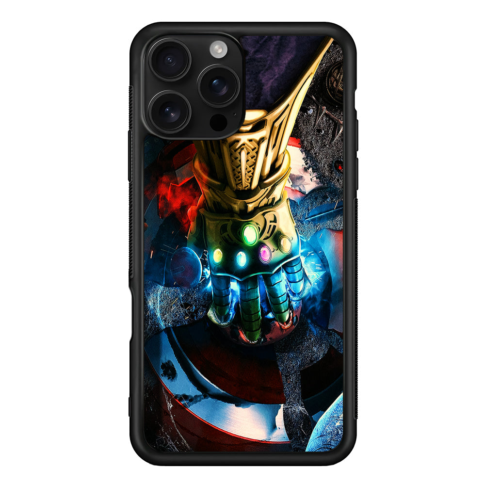 Avengers Infinity Thanos Gauntlet iPhone 16 Pro Case | Durable Protective Case for iPhone 16 Pro