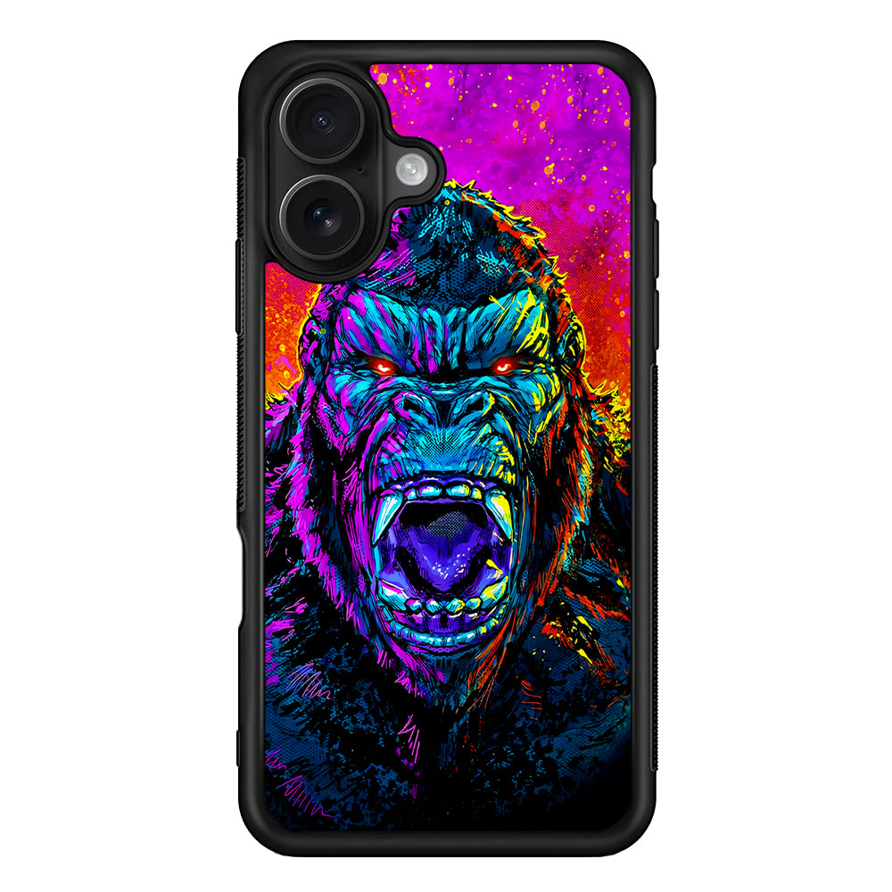 King Kong Godzilla Colorful iPhone 16 Case - Oxvistore