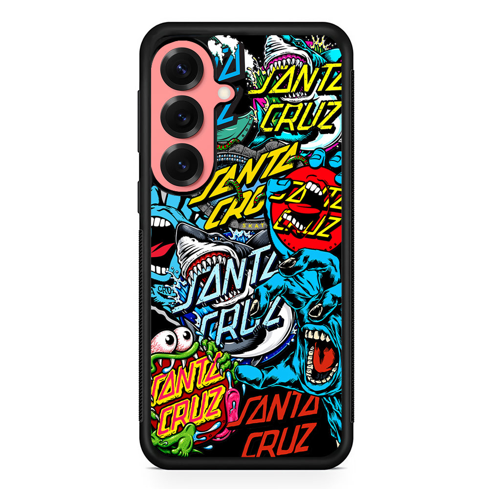 Santa Cruz Skateboard logo Samsung Galaxy S25 Case | Slim Rubber Case for Samsung Galaxy S25