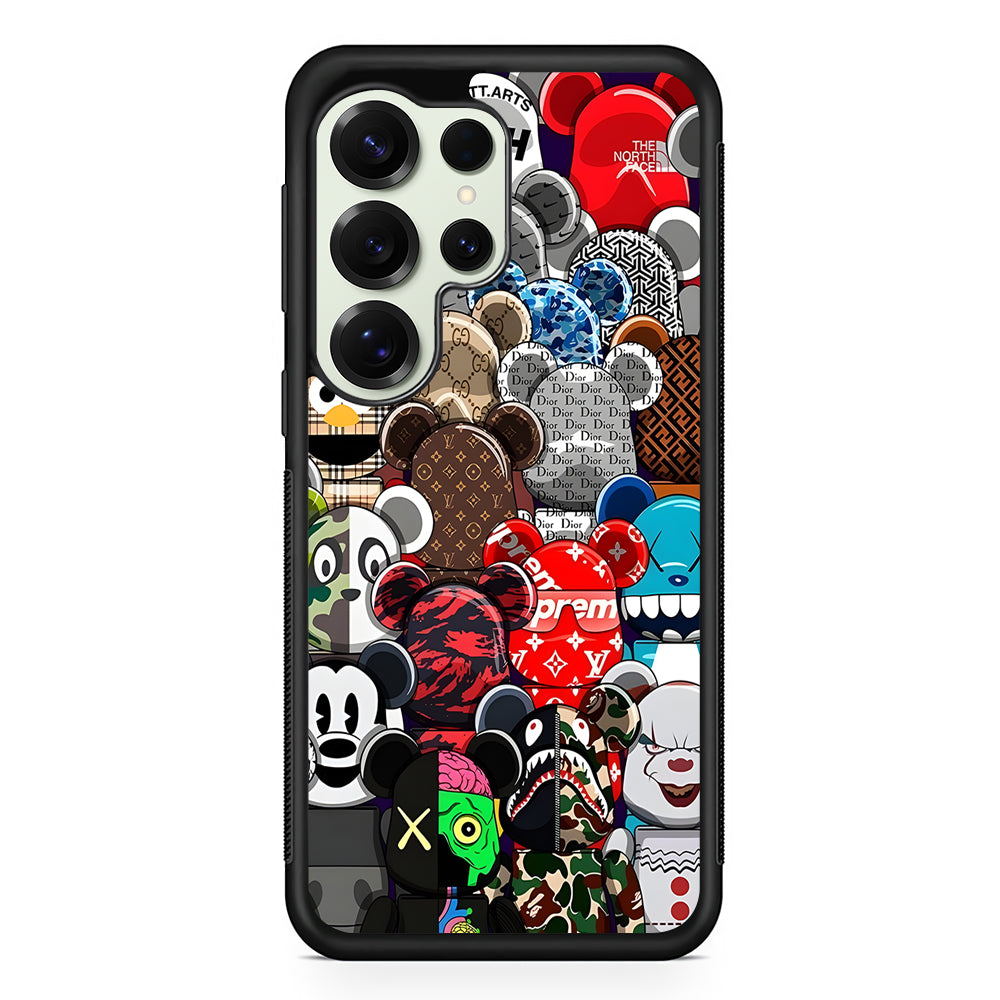 Bearbrick Iconic Brand Design Samsung Galaxy S25 Ultra Case | Slim Rubber Case for Samsung Galaxy S25 Ultra