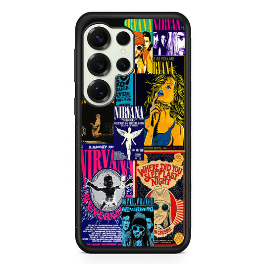 Nirvana Album Cover Collage Samsung Galaxy S25 Ultra Case | Durable Rubber Case for Samsung Galaxy S25 Ultra