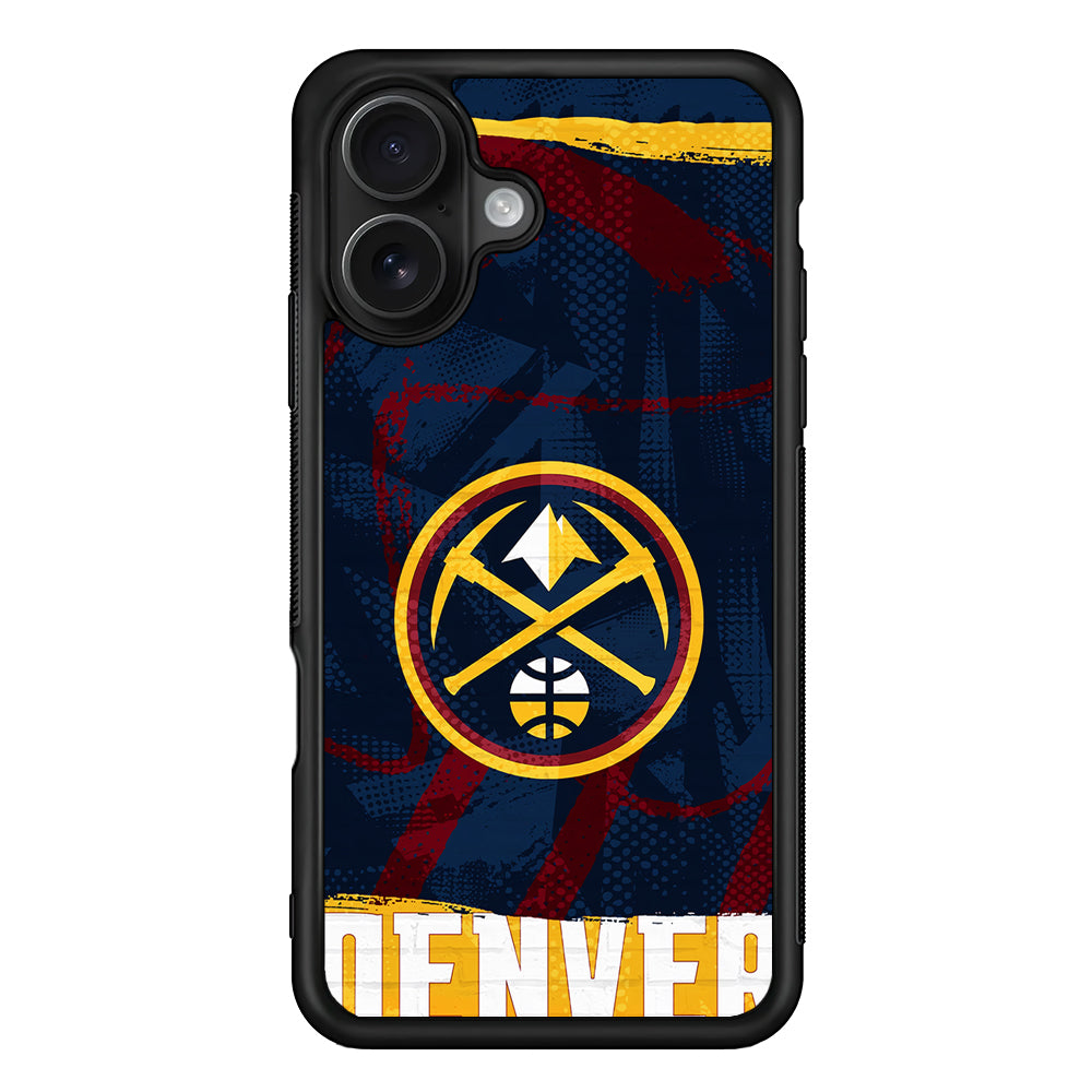 Denver Nuggets Pattern iPhone 16 Case - Oxvistore