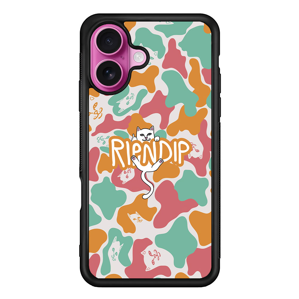 Rip N Dip Colorfull Camo iPhone 17 Case | Slim Rubber Case for iPhone 17
