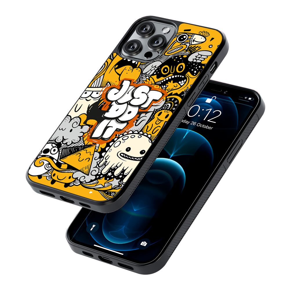 Nike Make Smile with Doodle 2D Rubber Phone Case | Slim Protective Phone Case
