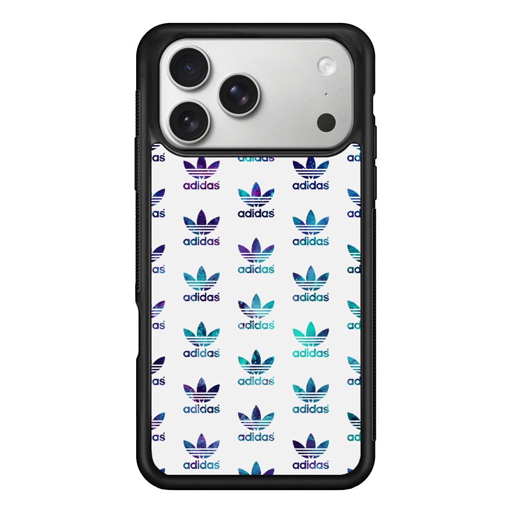 Adidas Logo Space Pattern iPhone 17 Pro Case | Slim Protective Case for iPhone 17 Pro