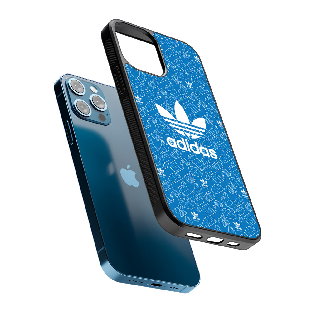 Adidas Skatepark Silhouette Patern 2D Rubber Phone Case | Slim Protective Phone Case