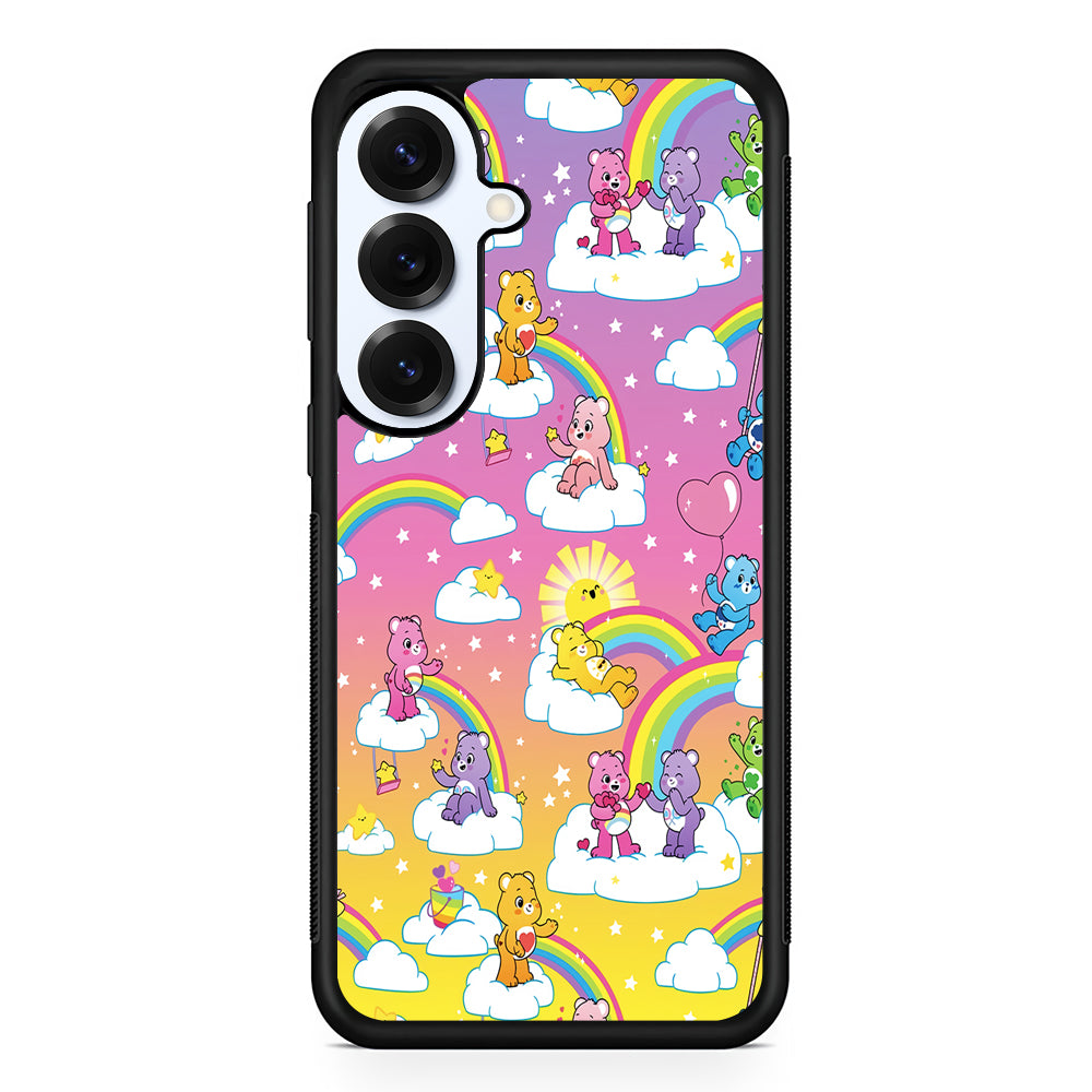 Care Bear Rainbow Pastel Trippy Samsung Galaxy S25 Plus Case | Slim Rubber Cover for Samsung Galaxy S25 Plus