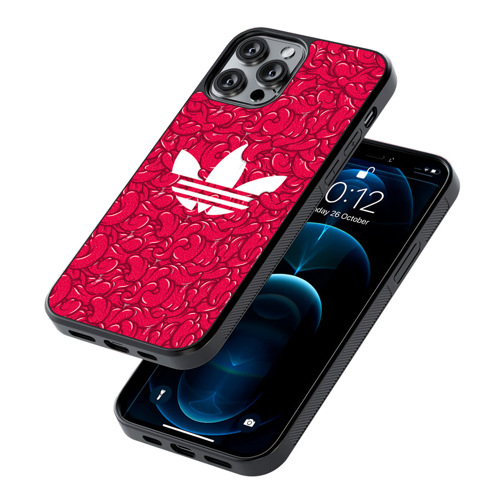 Adidas Red Tongue 2D Rubber Phone Case | Slim Protective Phone Case