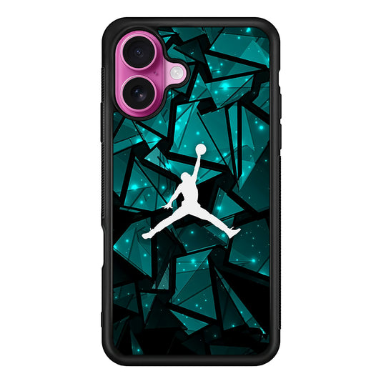 Air Jordan Shards of Crystal iPhone 17 Case - Slim Rubber Case for iPhone 17