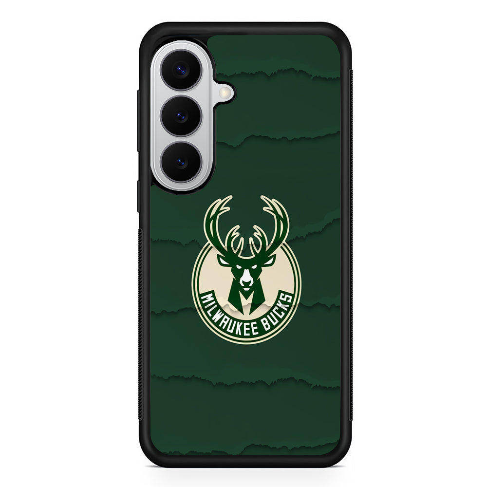 Milwaukee Bucks Logo Samsung Galaxy S26 Case | Protective Rubber Cover