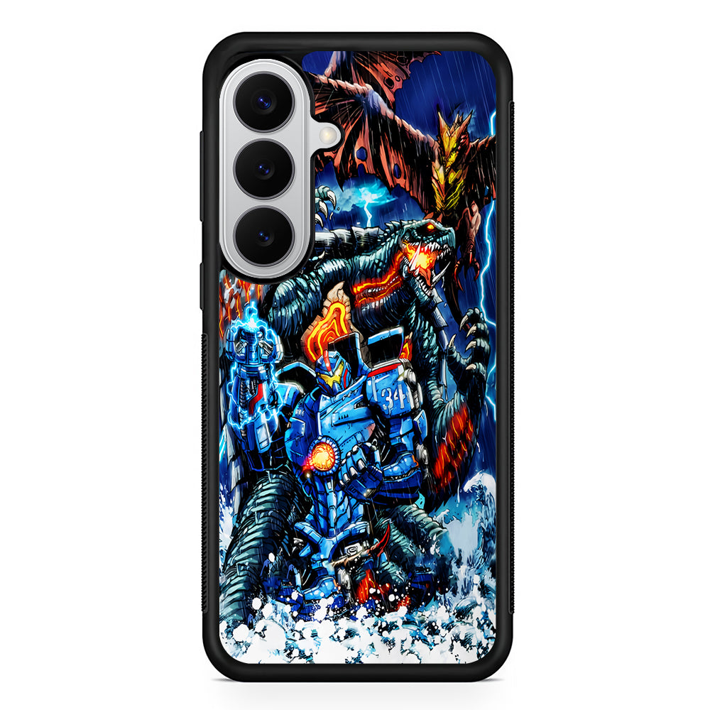 Gamera VS Pacific Rim Samsung Galaxy S26 Case | Protective Rubber Cover