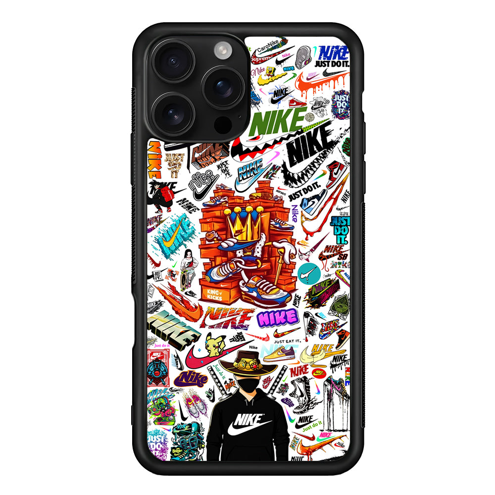 Cool King Nike Logo iPhone 16 Pro Case - Stylish Protective Cover for iPhone 16 Pro