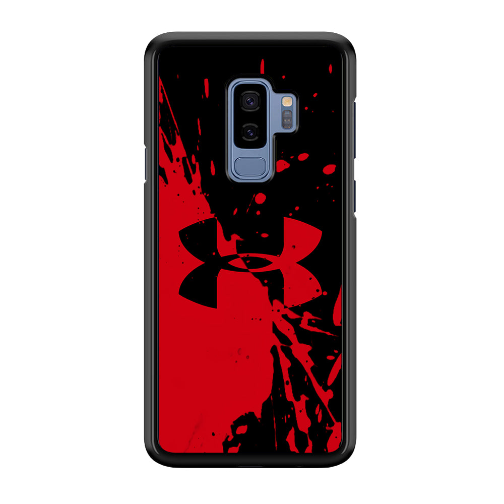 Under Armour Black Red Samsung Galaxy S9 Plus Case | Slim Rubber Case for Samsung Galaxy S9 Plus