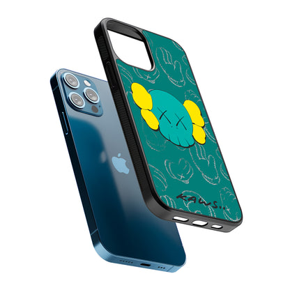 Kaws Face Tosca Touch 2D Rubber Phone Case | Durable Phone Case