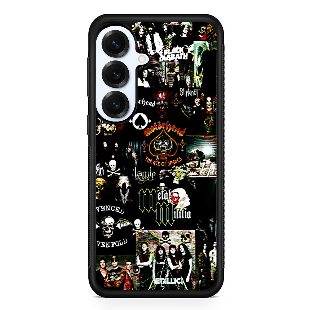 Heavy Metal Band Collection Samsung Galaxy S25 Plus Case | Slim Rubber Cover for Samsung Galaxy S25 Plus