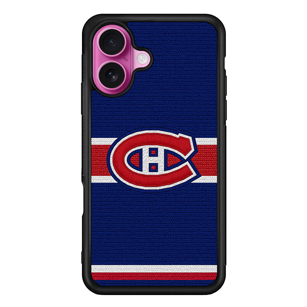 Montreal Canadiens Logo iPhone 17 Case | Slim Protective Rubber Phone Cover