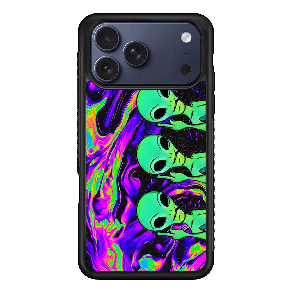 Marble Three Aliens iPhone 17 Pro Max Case | Slim Protective Cover for iPhone 17 Pro Max