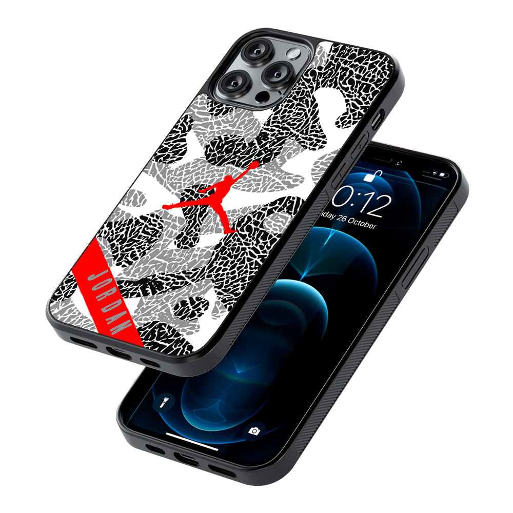 Air Jordan Absolute Patern 2D Rubber Phone Case | Slim Protective Phone Case