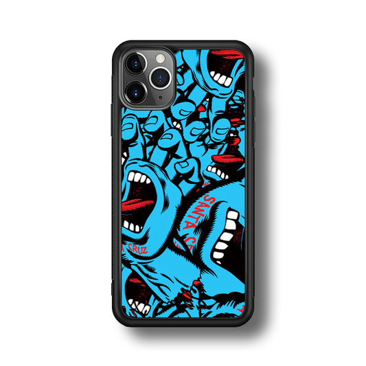 Santa Cruz Skateboard Pattern iPhone 11 Pro Max Case | Slim Rubber Case for iPhone 11 Pro Max