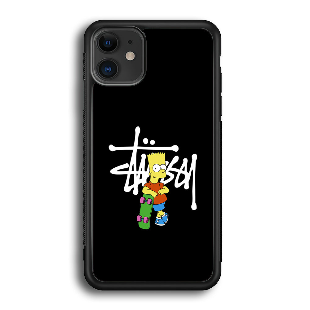 Stussy Simpson Skate iPhone 12 Case | Slim Rubber Case for iPhone 12
