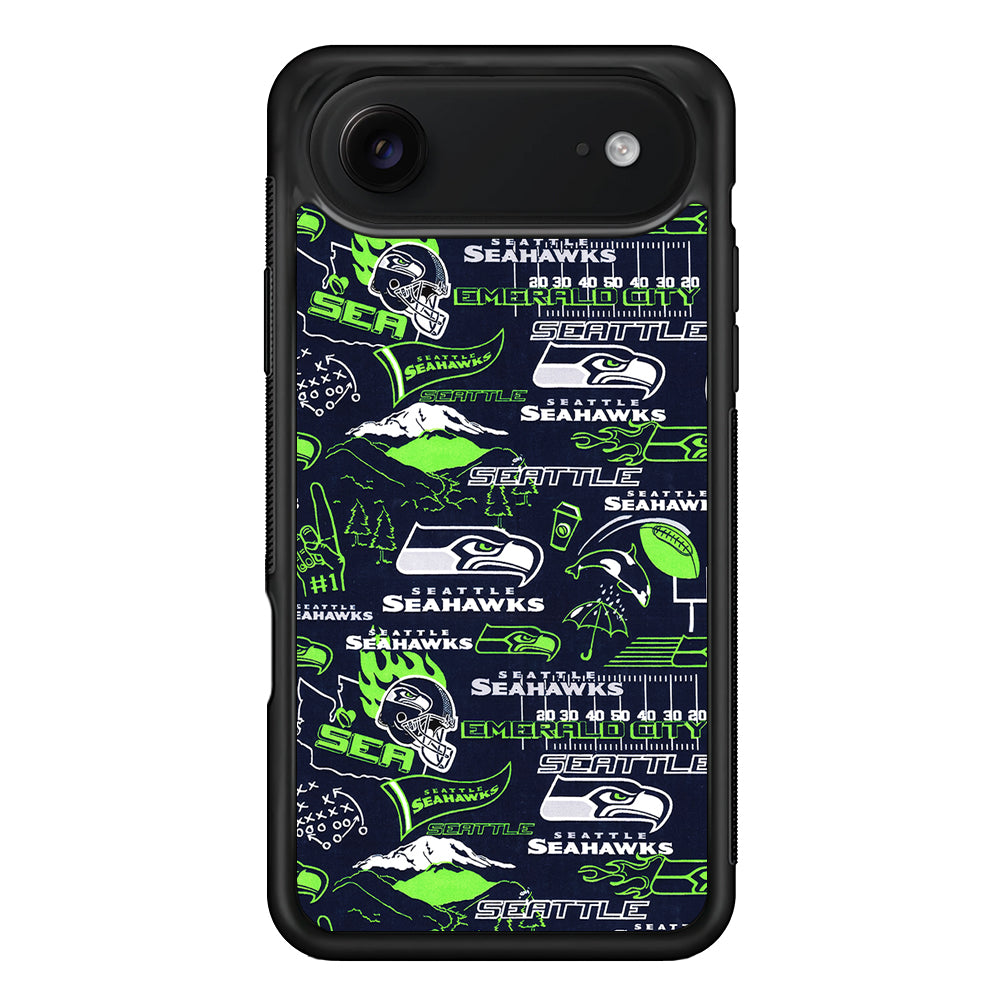 Seattle Seahawks Pattern iPhone 17 Air Case | Protective Case for iPhone 17 Air