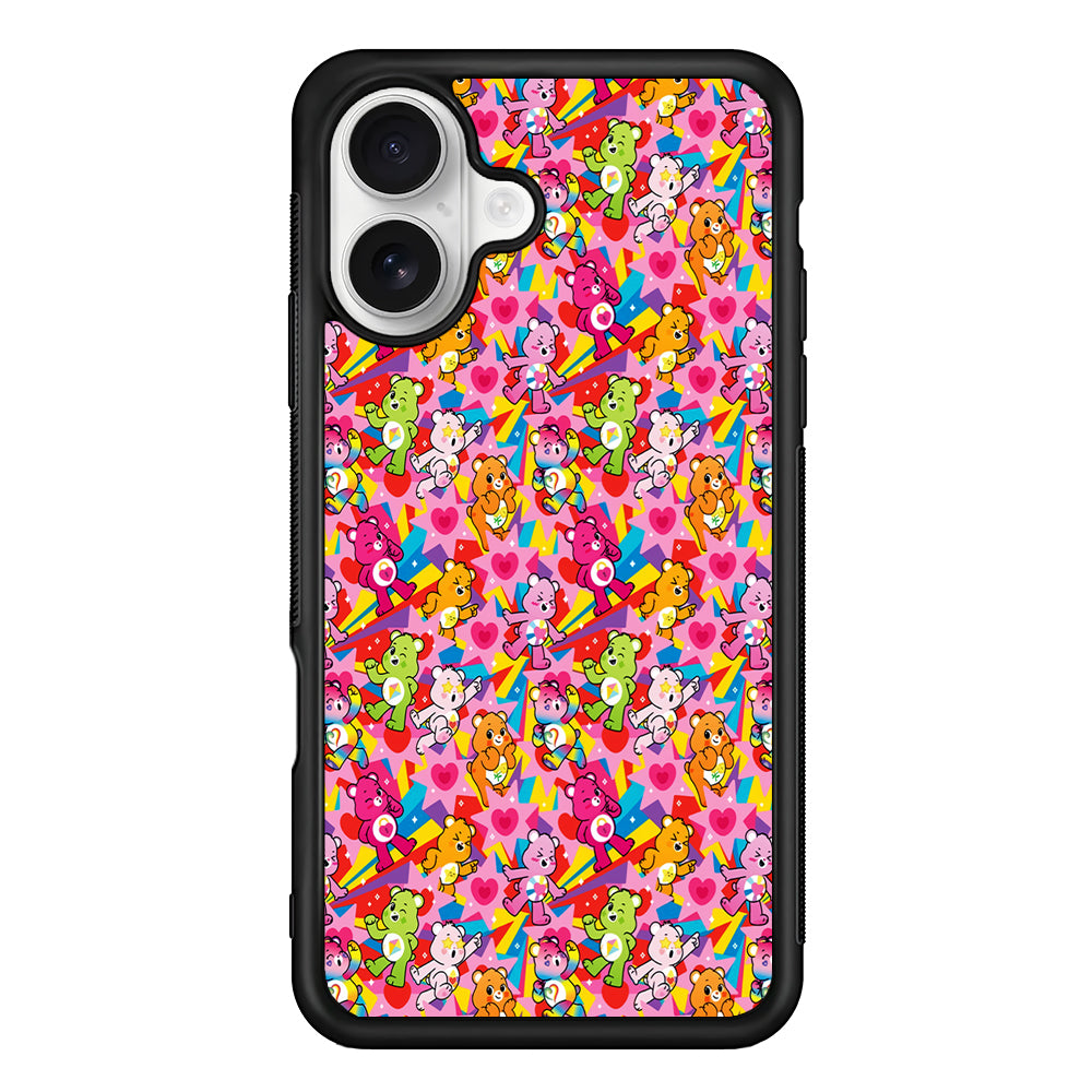 Care Bears Fullcolor Rainbow iPhone 16 Plus Case | Durable Protective Rubber Cover