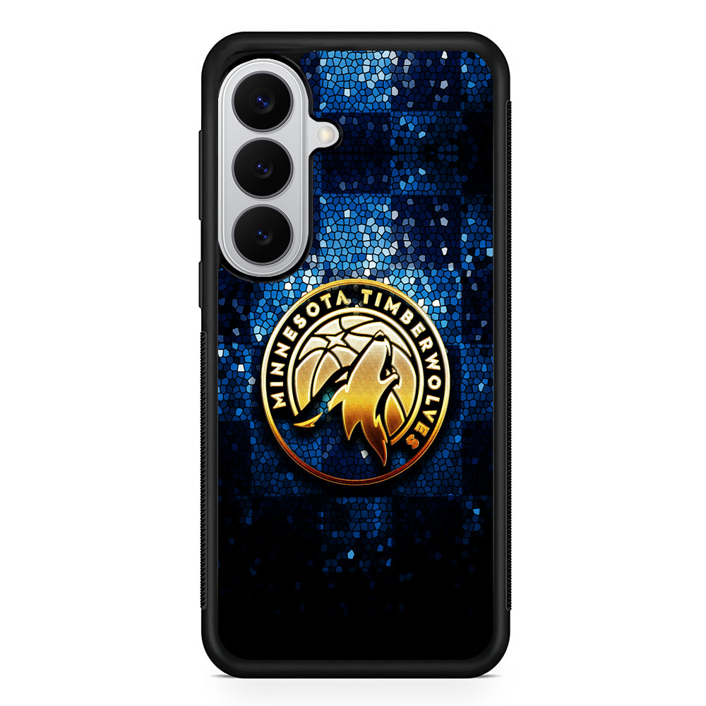 Minnesota Timberwolves Gold Samsung Galaxy S26 Case | Protective Rubber Cover