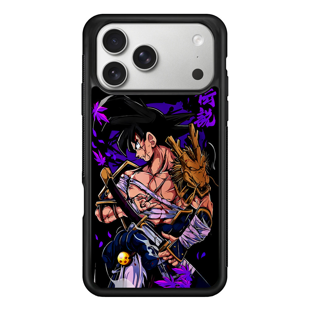 Dragon Ball Z Goku Samurai iPhone 17 Pro Case | Slim Rubber Case for iPhone 17 Pro