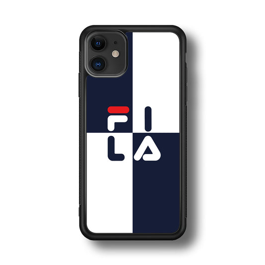 Fila Box Word iPhone 12 Case | Slim Rubber Case for iPhone 12
