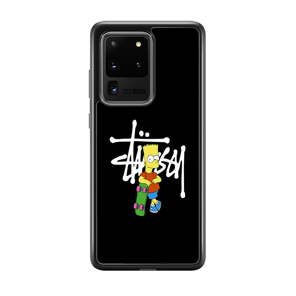 Stussy Simpson Skate Samsung Galaxy S20 Ultra Case | Slim Rubber Case for Samsung Galaxy S20 Ultra