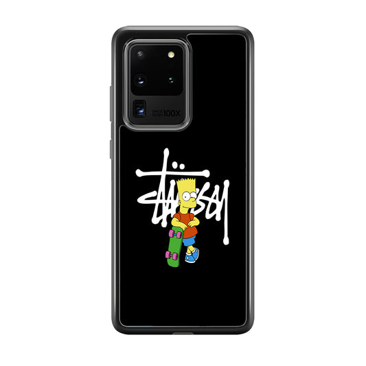 Stussy Simpson Skate Samsung Galaxy S20 Ultra Case | Slim Rubber Case for Samsung Galaxy S20 Ultra