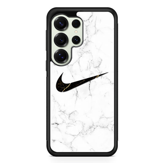 Nike Gold Line in Marble Samsung Galaxy S25 Ultra Case | Durable Rubber Case for Samsung Galaxy S25 Ultra