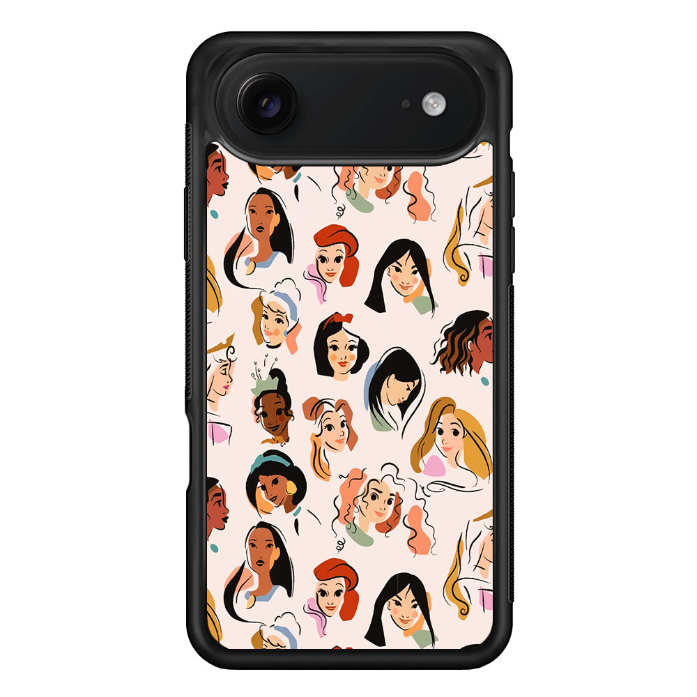 Princess Face Sketch Collection iPhone 17 Air Case | Protective Case for iPhone 17 Air