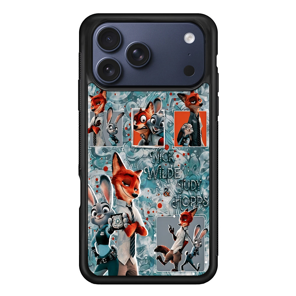 Zootopia Judy and Nick Aesthetic iPhone 17 Pro Max Case | Slim Protective Cover for iPhone 17 Pro Max