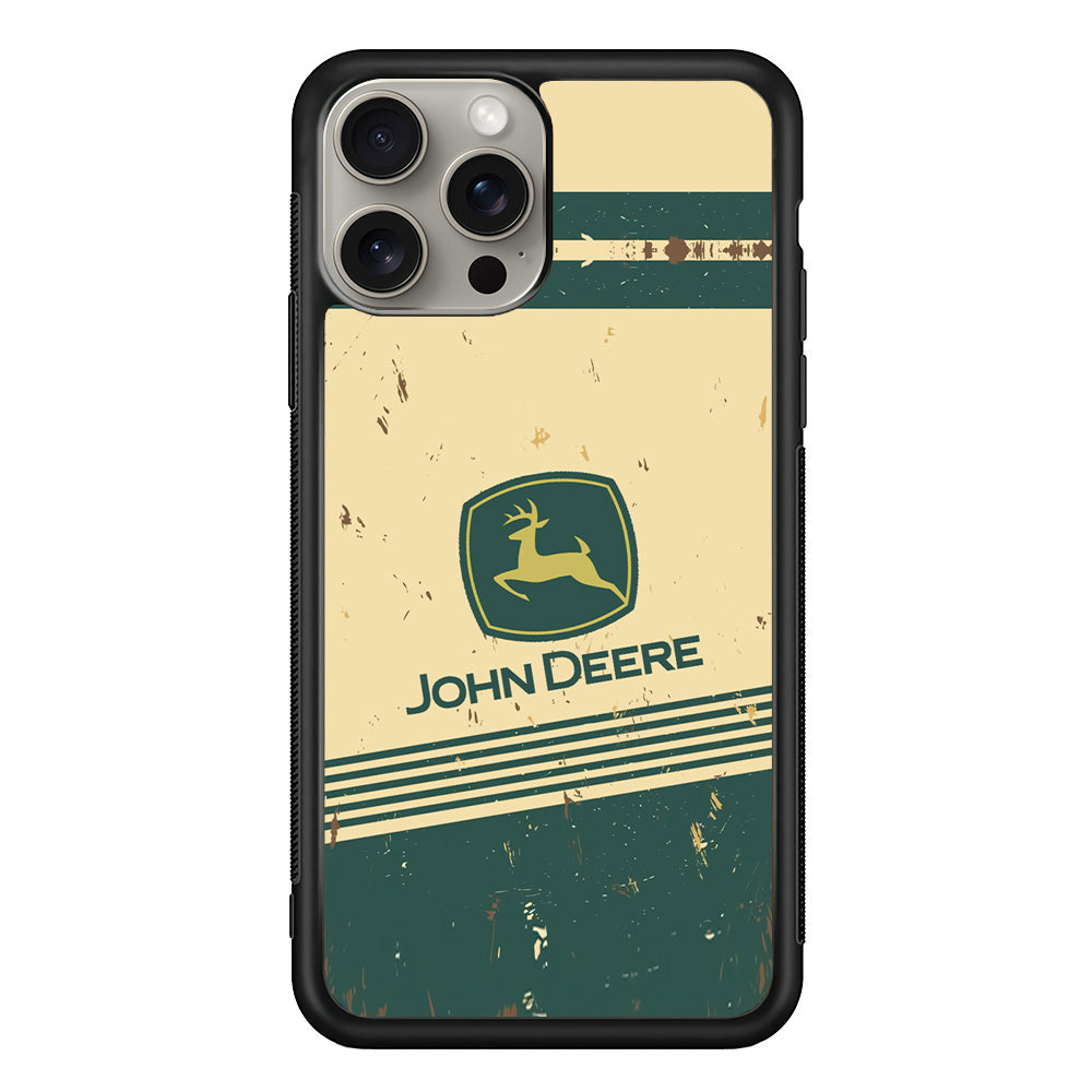 John Deere Retro Plaque iPhone 15 Pro Case | Slim Rubber Case for iPhone 15 Pro