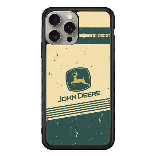 John Deere Retro Plaque iPhone 15 Pro Case | Slim Rubber Case for iPhone 15 Pro