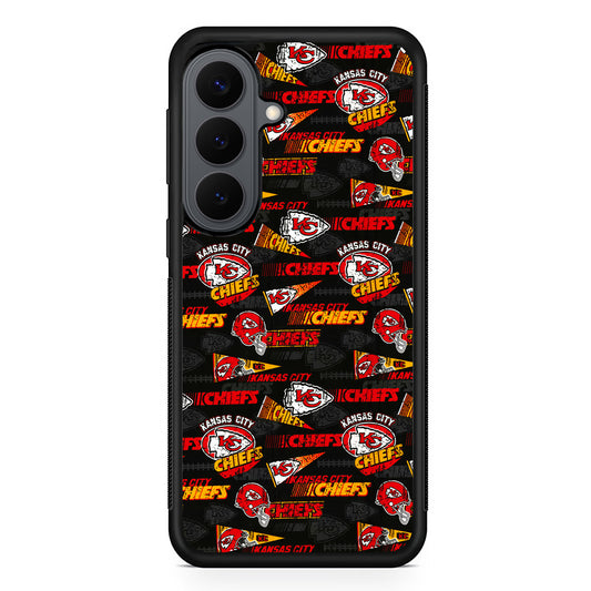 Kansas City Chiefs Patterns Samsung Galaxy S26 Plus Case | Slim Rubber Case for Samsung Galaxy S26 Plus