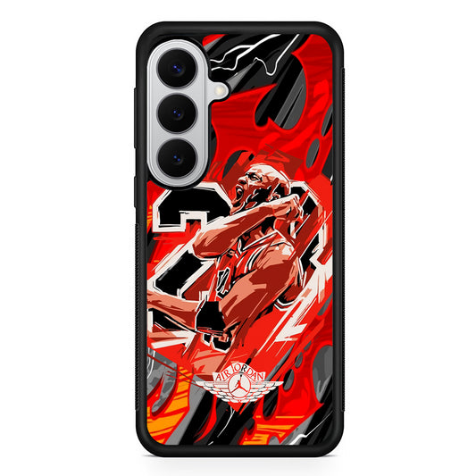Air Jordan Flaming Spirit Samsung Galaxy S26 Case | Slim Samsung Galaxy S26 Rubber Case