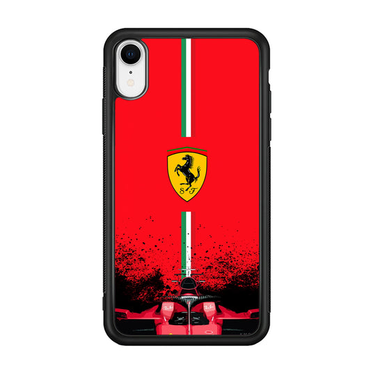 Ferrari Luxury Car Logo iPhone XR Case | Slim Rubber Case for iPhone XR