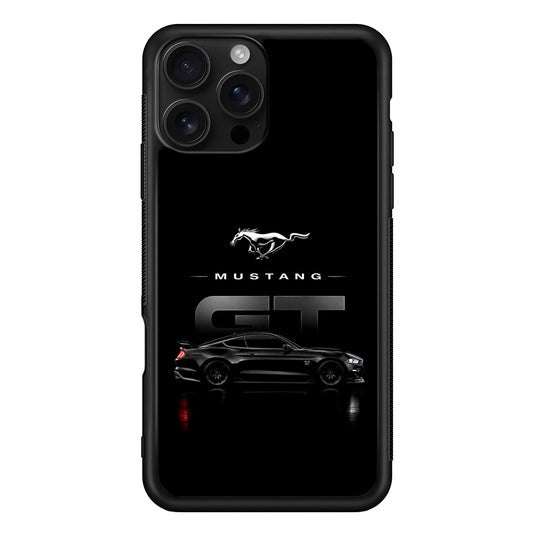 Ford Mustang GT Midnight iPhone 16 Pro Case | Slim Rubber Case for iPhone 16 Pro