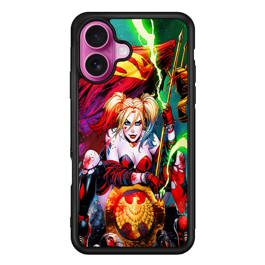 Harley Quinn Superman Flag iPhone 17 Case | Slim Protective Rubber Phone Cover