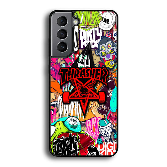 Thrasher Gang Assembly Samsung Galaxy S24 Plus Case | Slim Rubber Case for Samsung Galaxy S24 Plus