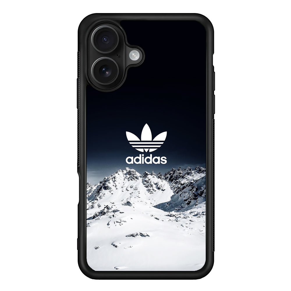 Adidas Logo Winter Snow iPhone 16 Case - Oxvistore