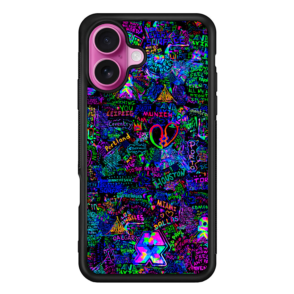 Mylo Xyloto Coldplay Graffiti iPhone 17 Case | Slim Protective Rubber Phone Cover