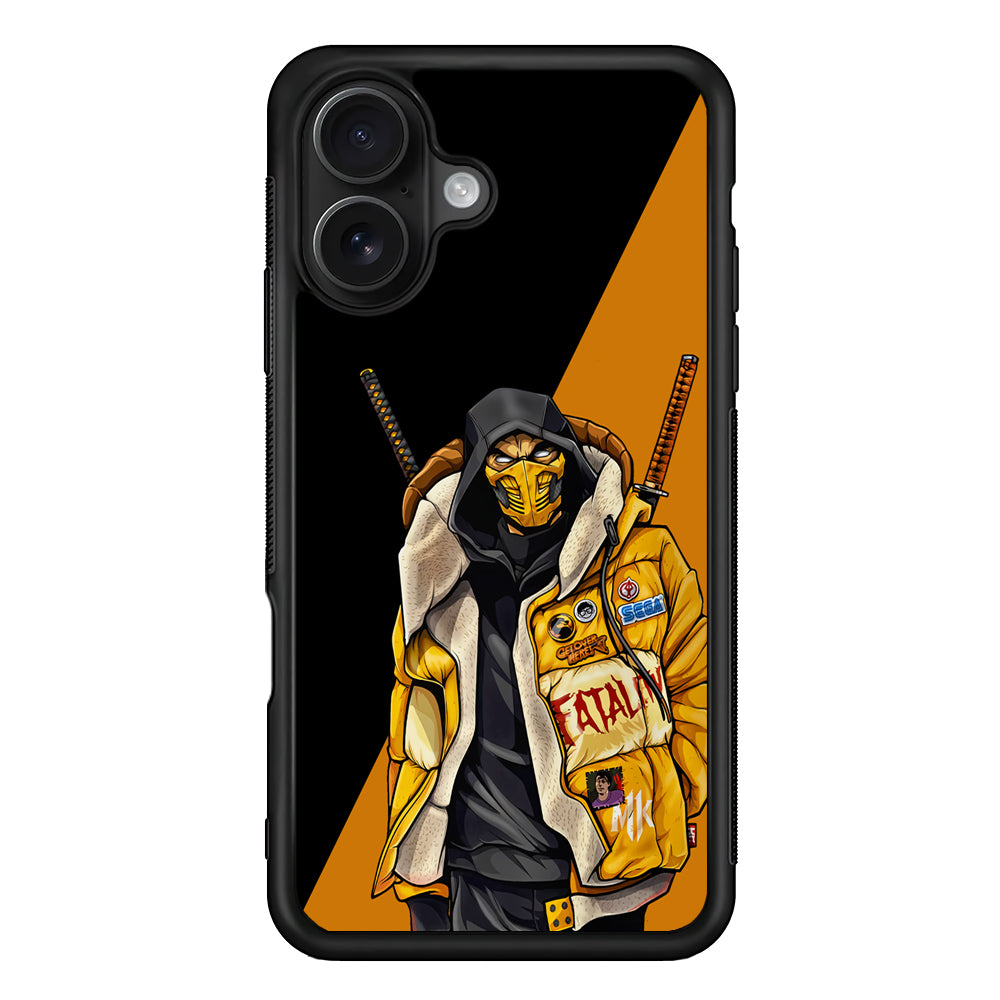 Scorpion Hypebeast Mortal Kombat iPhone 16 Case - Oxvistore