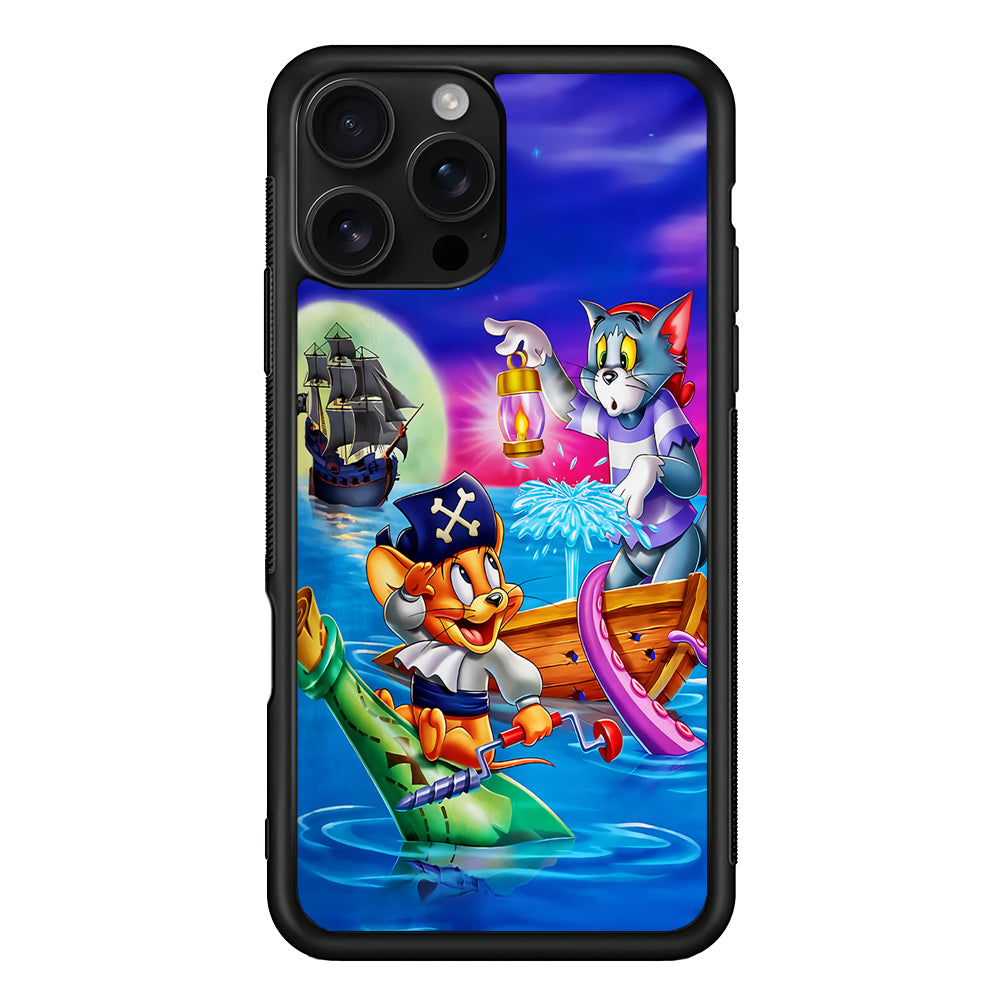 Tom and Jerry Pirates iPhone 16 Pro Case | Durable Protective Case for iPhone 16 Pro