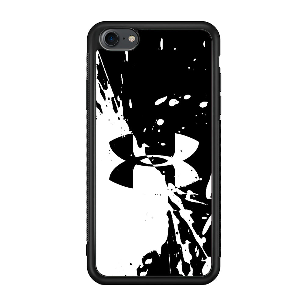 Under Armour Black White iPhone 8 Case | Slim Rubber Case for iPhone 8